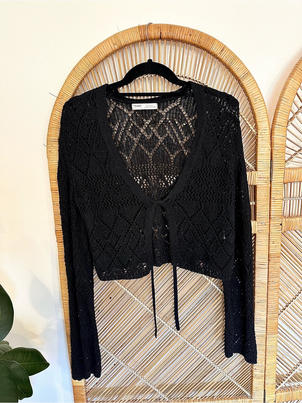 Pull & Bear Knit Tie-Front Cardigan